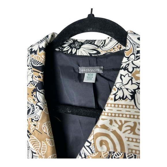 Anthracite Black and Tan Blazer - Picture 2 of 5